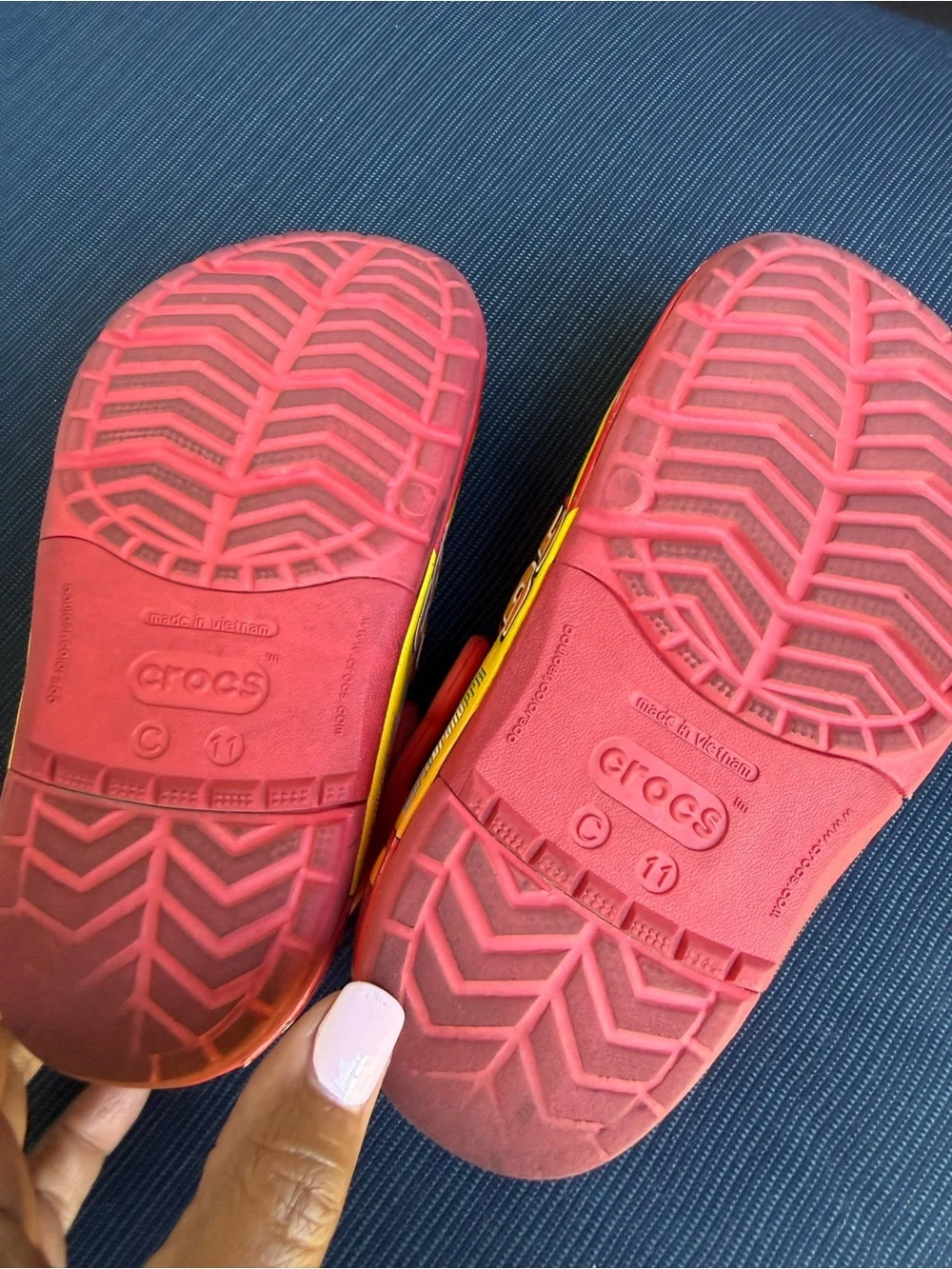 CROCS Kids Red Lightning McQueen Clog Sandals